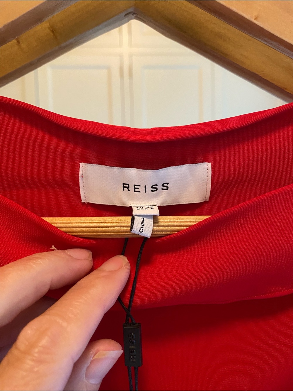 Reiss - Robyn Ruffle Red Dress - Picture 3 of 8
